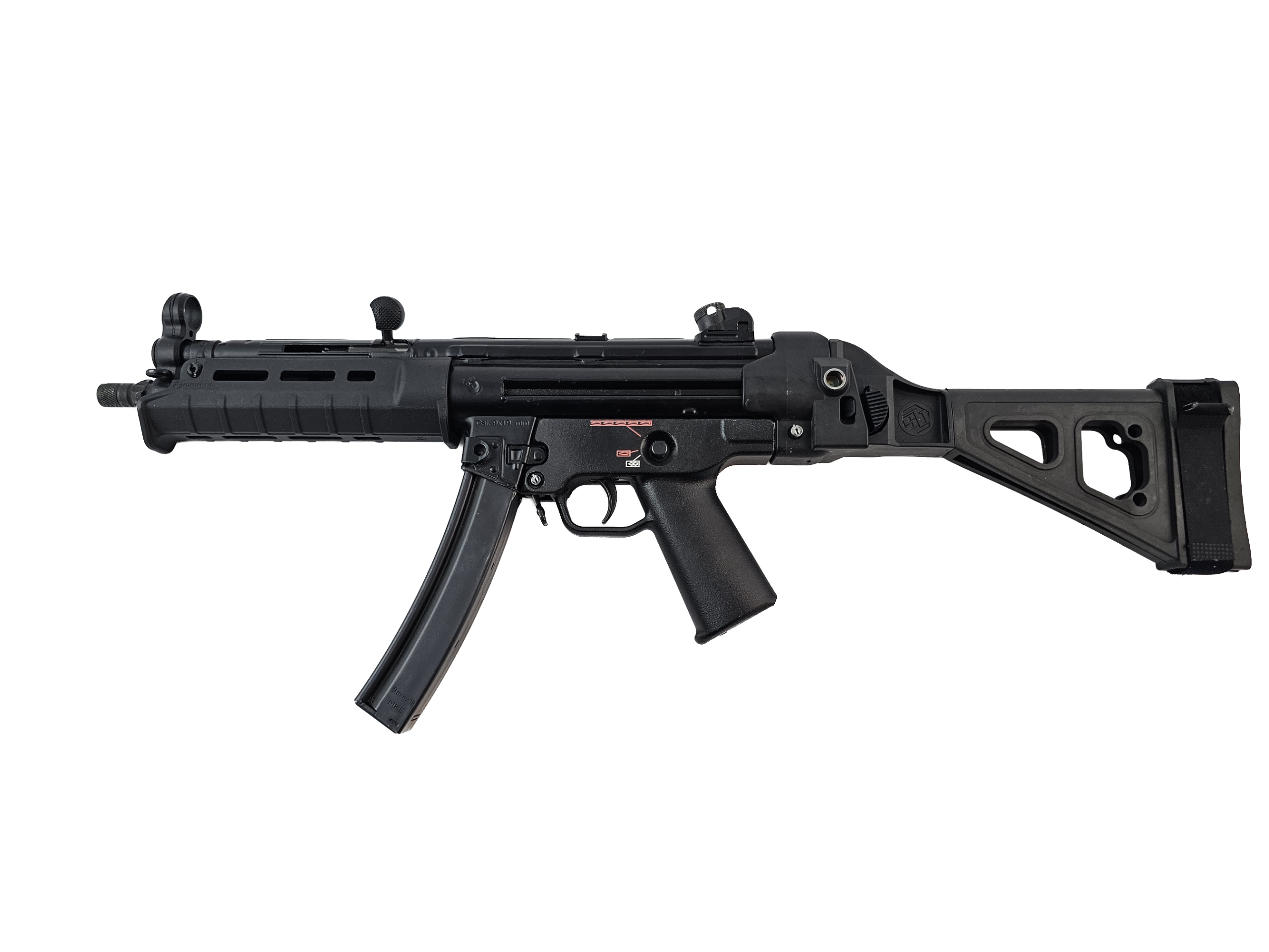 WHA MP5 full-size brace configuration